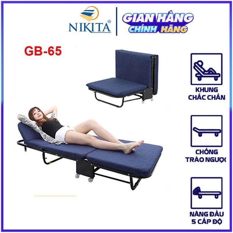 No. 8 - Giường Gấp Nâng Đầu Ba Khúc NikitaGB65 - 4