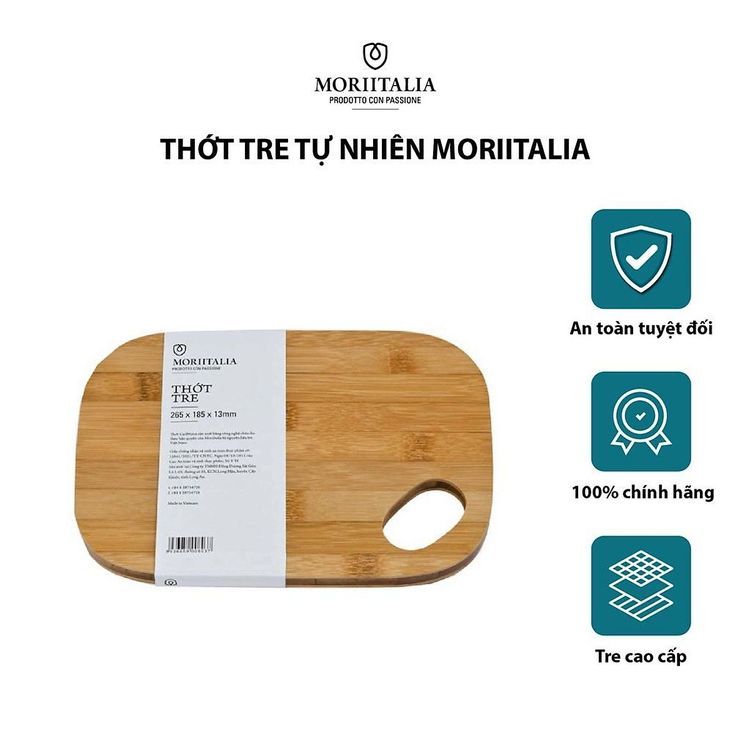 No. 2 - Thớt Tre Tự Nhiên MoriitaliaTHOT00008037 - 1