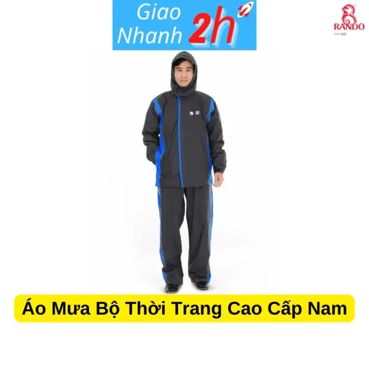 No. 3 - Áo Mưa Bộ Thời Trang Cao Cấp Nam RandoASNM-38 - 2