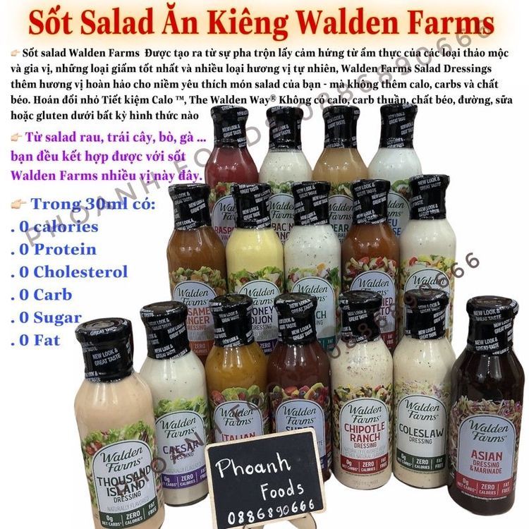 No. 1 - Sốt Salad Walden Farms Zero Calorie - 5