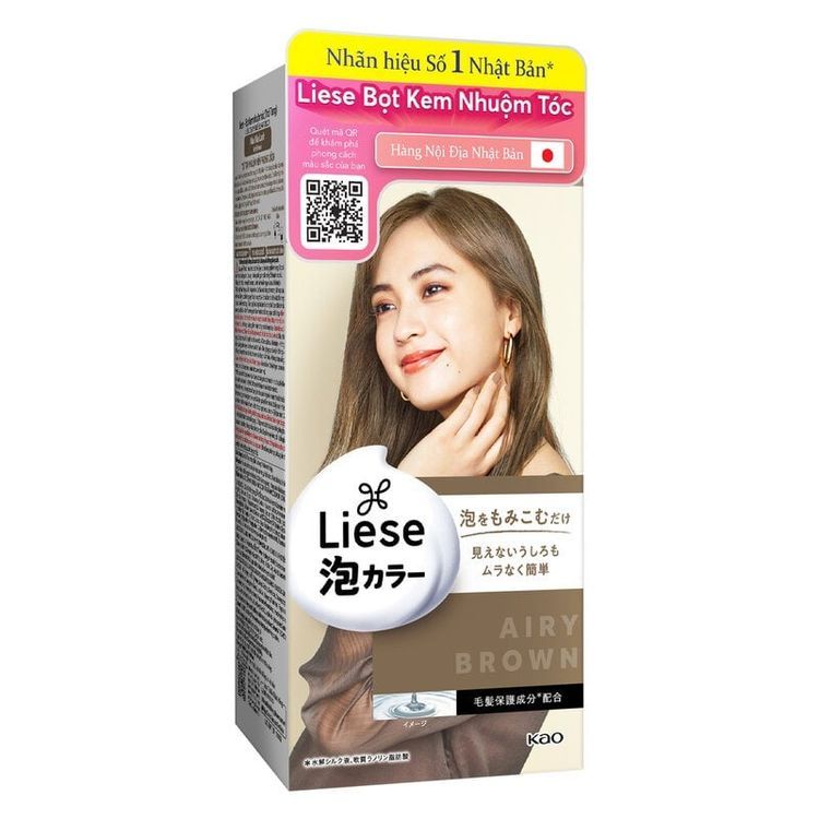 No. 7 - Thuốc Nhuộm Tóc Dạng Bọt Liese Prettia - Màu Airy Brown - 4