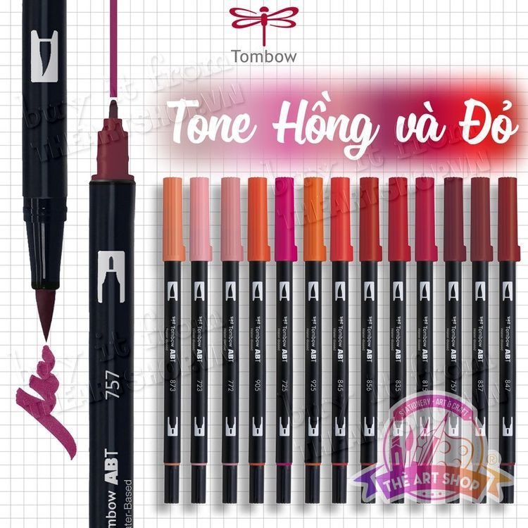 No. 5 - Bút lông màu Tombow Dual Brush Pen Art Marker ABT - 5