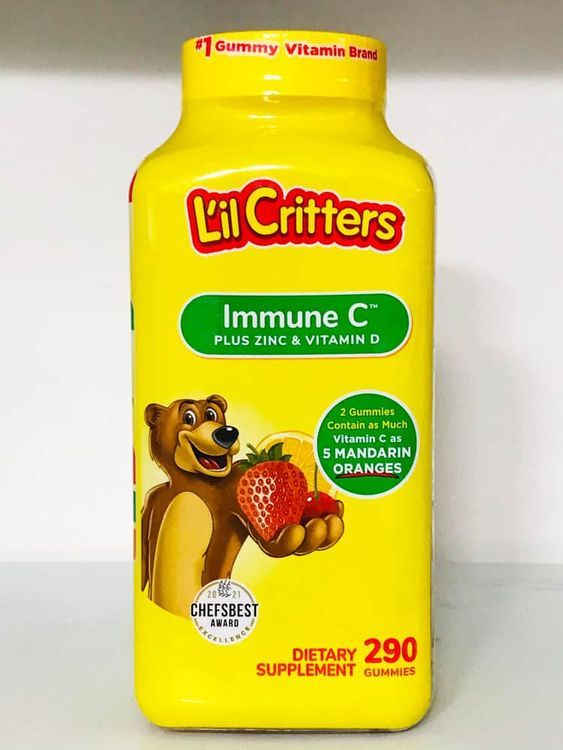 No. 3 - Kẹo Dẻo Viatmin C, Zinc and Vitamin D L’il Critters - 5