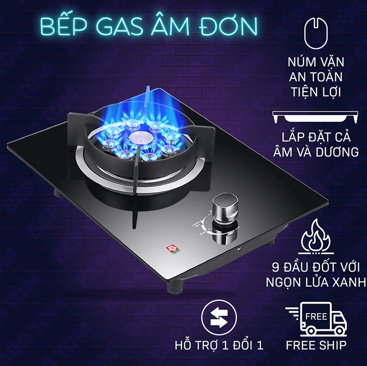 No. 8 - Bếp Gas đơn NEMI 9 Đầu ĐốtGK-68 - 2