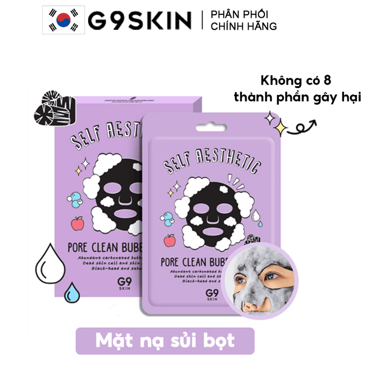 No. 1 - Mặt Nạ Sủi Bọt G9SKIN Self Aesthetic Pore Clean Bubble Mask - 1