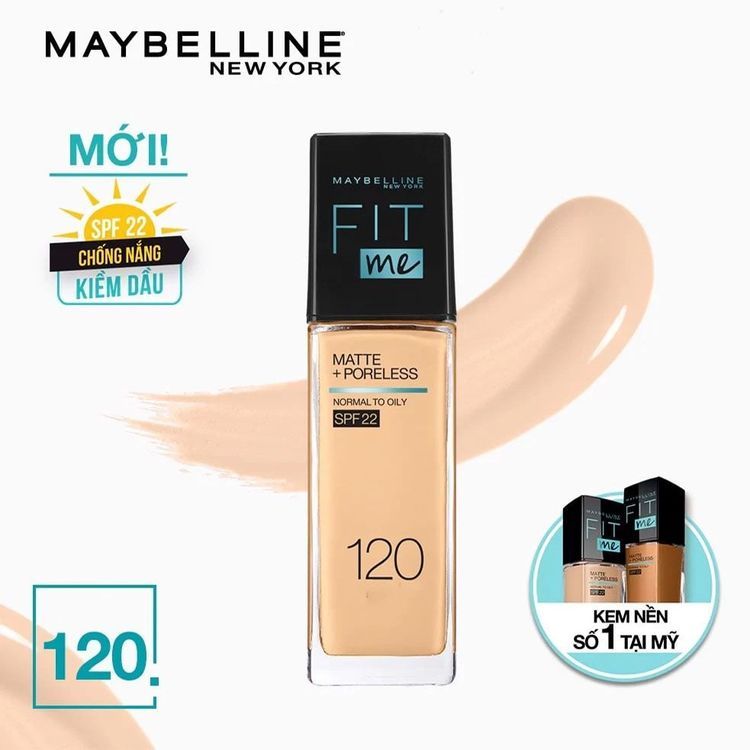 No. 3 - Maybelline New York  Kem Nền Fit Me Matte + Poreless Foundation - 2