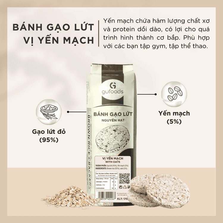 No. 4 - Bánh Gạo Lứt Ăn Kiêng GUfoods - 4