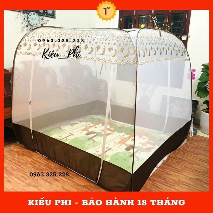 No. 6 - Màn Chụp Tự Bung Đỉnh Vuông Kiểu Phi - 4