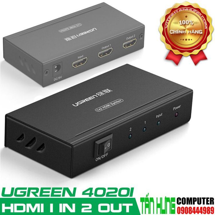 No. 5 - Bộ Chia HDMI Ugreen 40201 - 3