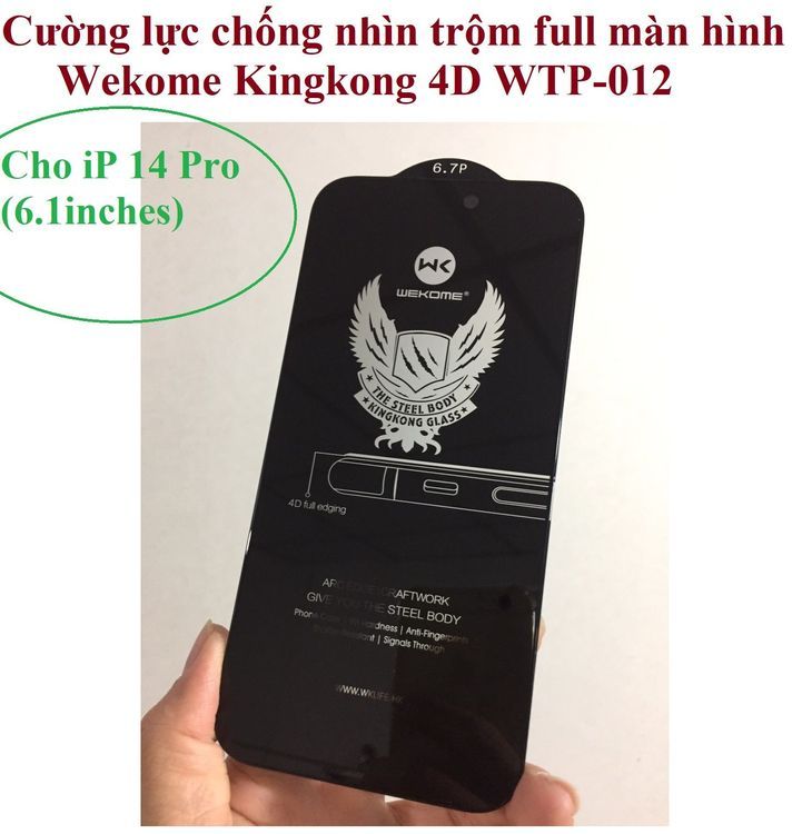 No. 5 - Kính Cường Lực Chống Nhìn Trộm Wekome WTP-012 - 4