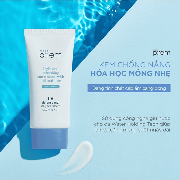 No. 5 - Kem chống nắng UV Defense Me Fluid SPF 50+ PA++++ của Make P:rem - 5