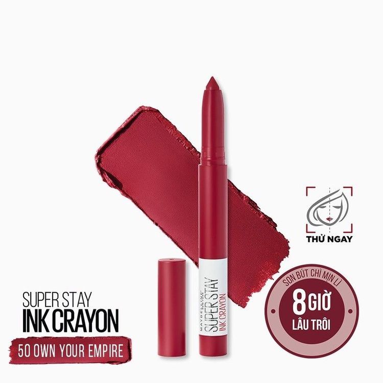 No. 2 - Maybelline New York  Son Bút Chì Super Stay Ink Crayon Lipstick - 5