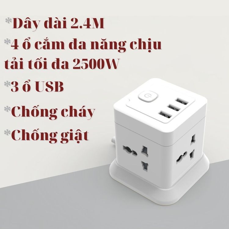 No. 1 - Ổ Cắm Điện Đa Năng CubeZ Shoptida - 3