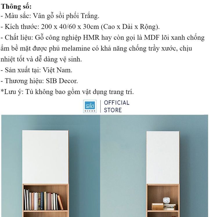 No. 2 - Tủ Sách Nhiều Ngăn SIB DecorKSG46 - 6