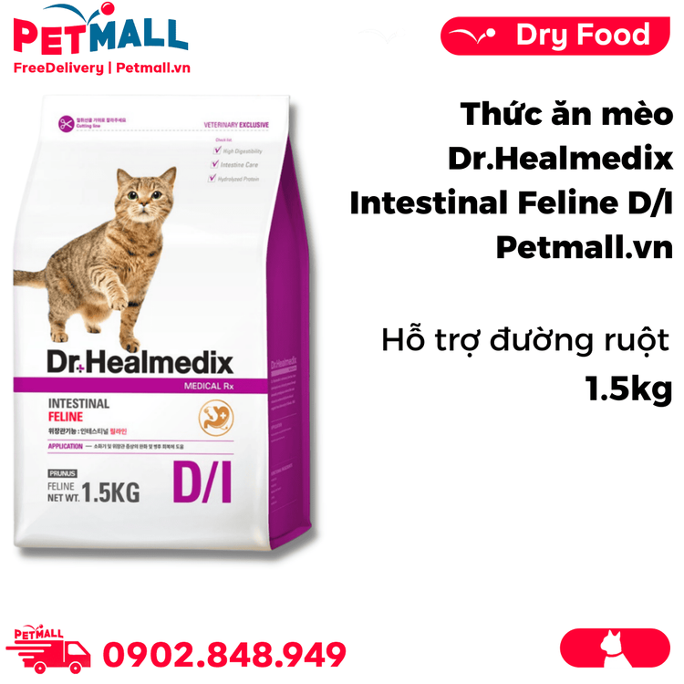 No. 5 - Hạt Cho Mèo Dr. Healmedix Intestinal Feline D/I - 1