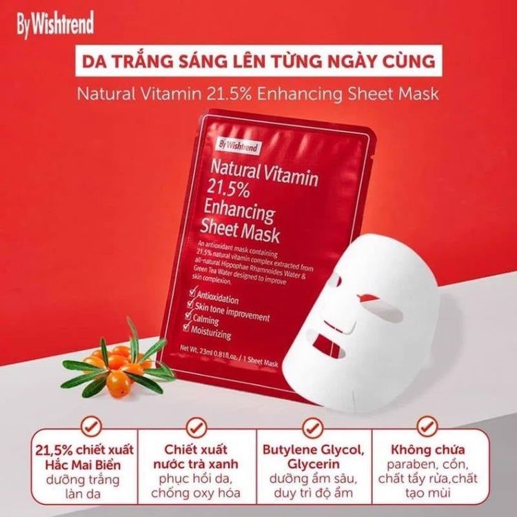 No. 5 - Mặt Nạ Natural Vitamin 21.5 của By Wishtrend - 3