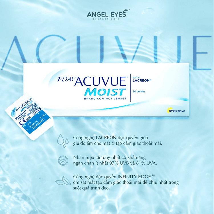 No. 5 - Kính Áp Tròng 1 Ngày Acuvue Moist - 2