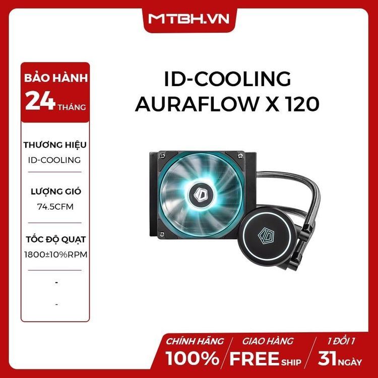 No. 1 - Tản Nhiệt CPU ID-COOLING AURAFLOW X 120 - 5