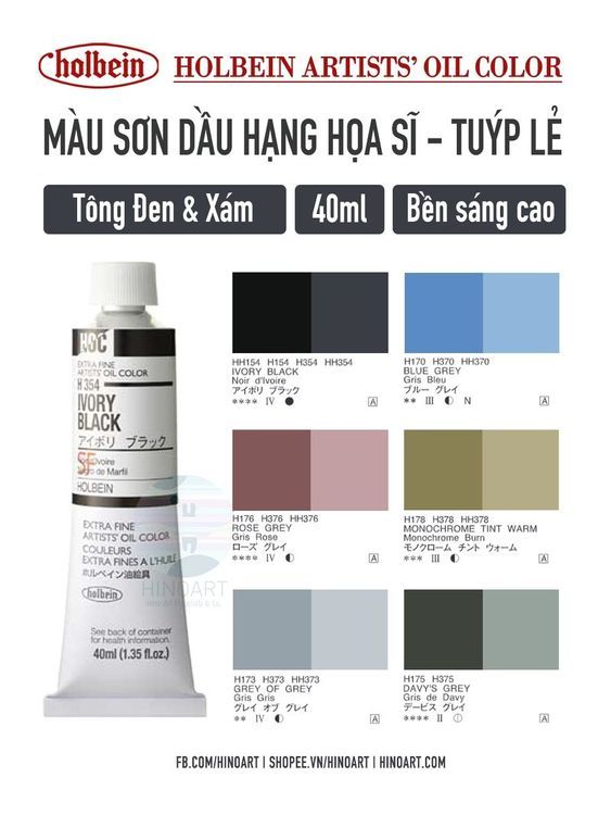 No. 2 - Sơn Dầu Holbein Artist Oil Color - 3