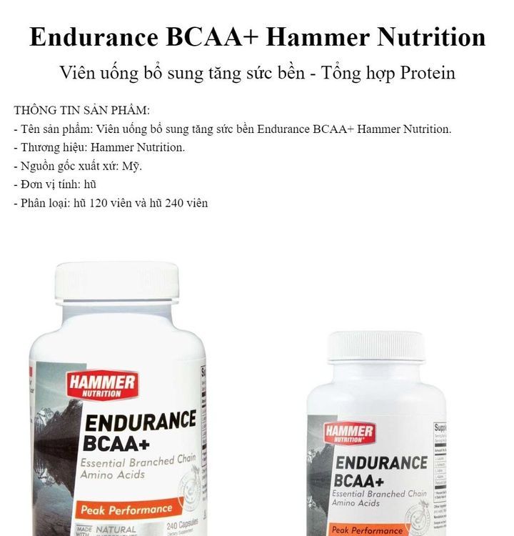 No. 5 - Viên Uống Bổ Sung Endurance BCAA+ - 4