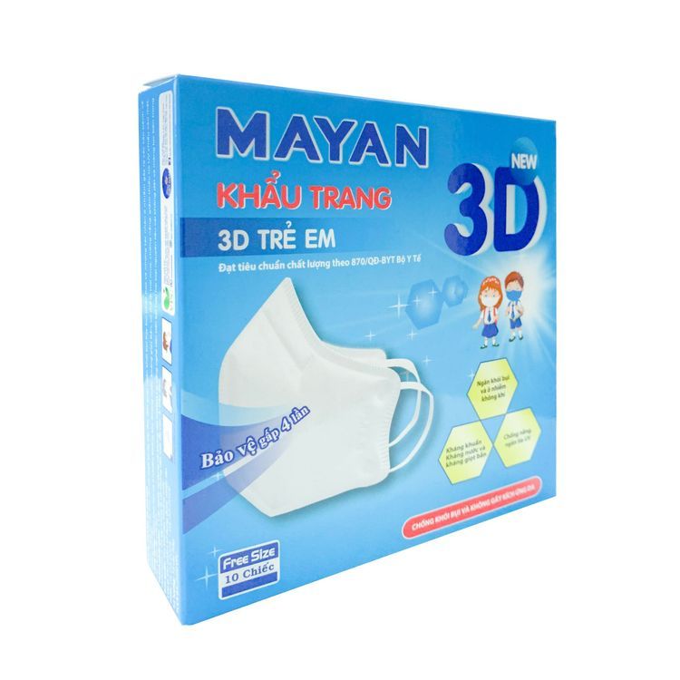 No. 5 - Khẩu Trang Trẻ Em Mayan 3D - 1