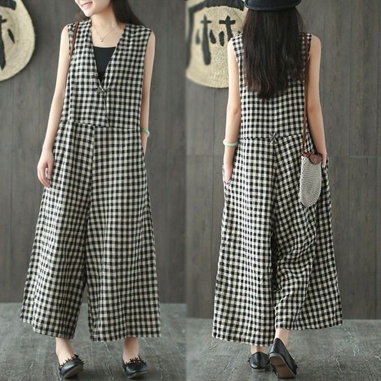 No. 5 - Jumpsuit tay lửng ống rộng ZANZEA - 5