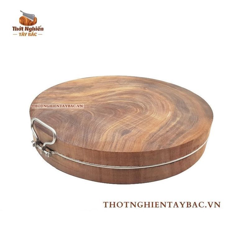 No. 1 - Thớt Gỗ Nghiến Có Đai Inox - 1