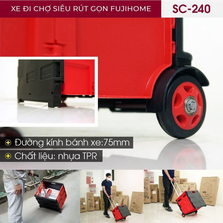 No. 4 - Xe Kéo Hàng Gấp Gọn SC-240 - 2