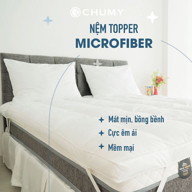 No. 4 - Nệm Topper Lông Vũ Microfiber Chumy - 4