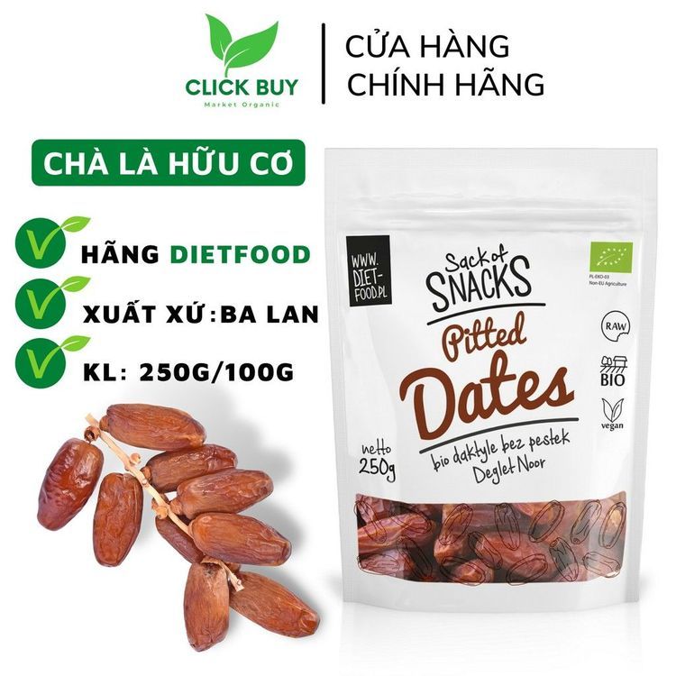 No. 8 - Chà Là Hữu Cơ Tách Hạt Diet Food - 3