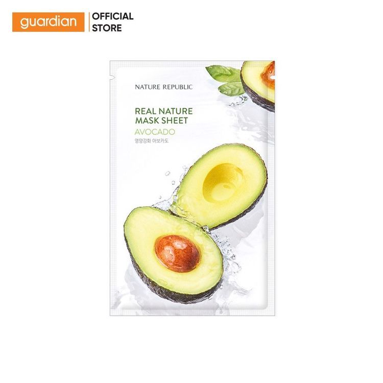 No. 5 - Mặt Nạ Bơ Real Nature Avocado Mask Sheet - 1