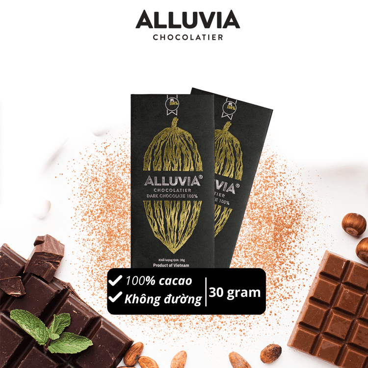 No. 6 - Socola Đen Nguyên Chất Không Đường Alluvia - 1