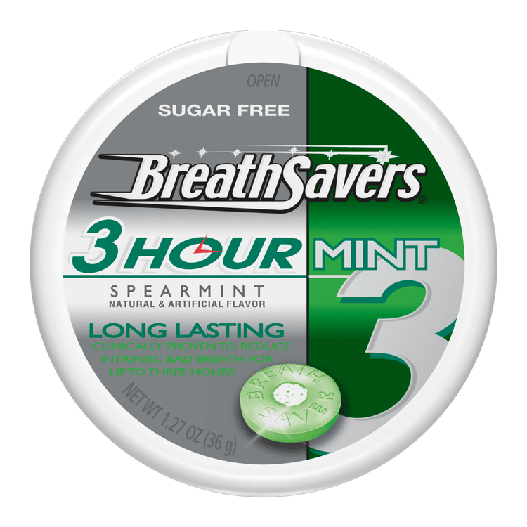 No. 6 - BREATH SAVERS 3-Hour Spearmint Sugar Free Mints - 1