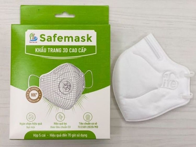 No. 7 - Khẩu Trang Trắng Safelife Safemask N96+ - 3