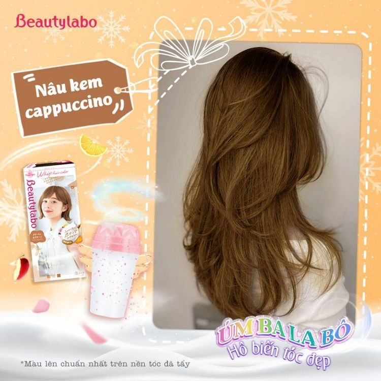 No. 6 - Thuốc Nhuộm Tóc Tạo Bọt Beautylabo - Nâu Kem Cappuccino - 5