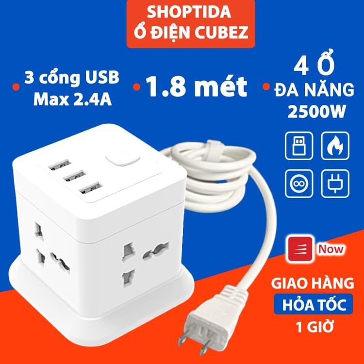 No. 1 - Ổ Cắm Điện Đa Năng CubeZ Shoptida - 2