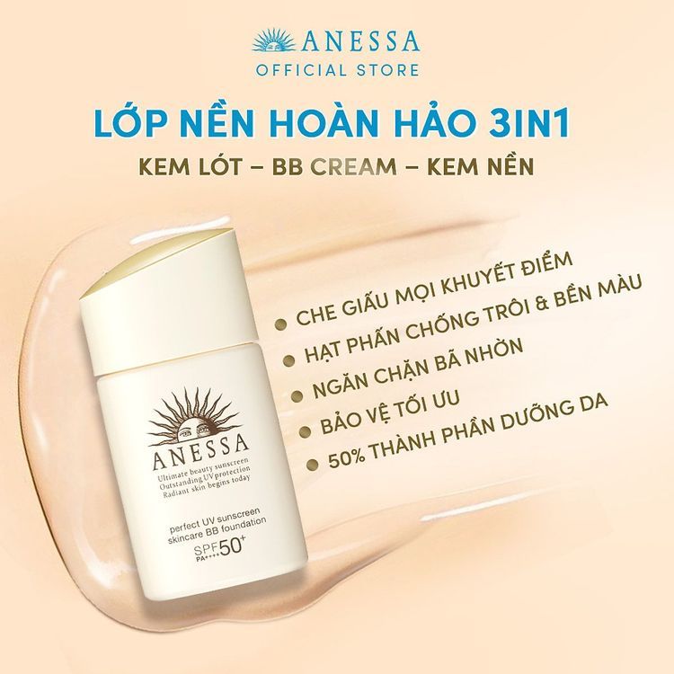 No. 4 - SHISEIDO Kem Nền Trang Điểm BB ANESSA Chống Nắng Bảo Vệ Da - 2