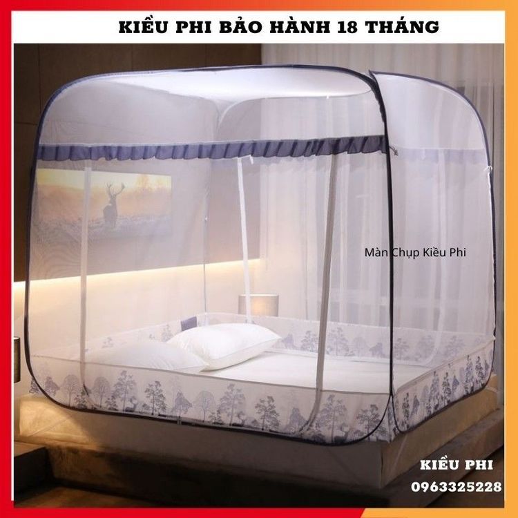 No. 6 - Màn Chụp Tự Bung Đỉnh Vuông Kiểu Phi - 3