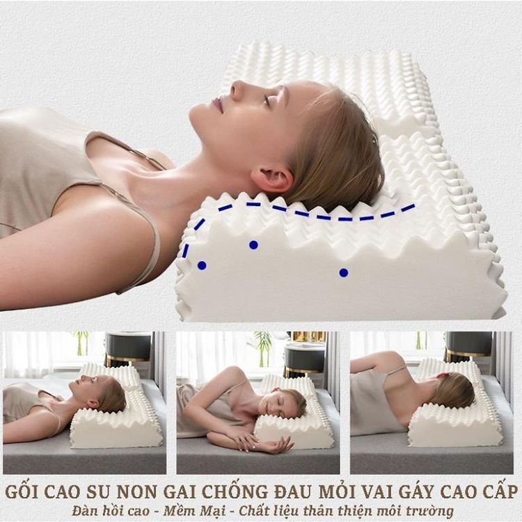 No. 2 - Gối Cổ Cao Su Non Chống Mỏi Cổ - 4