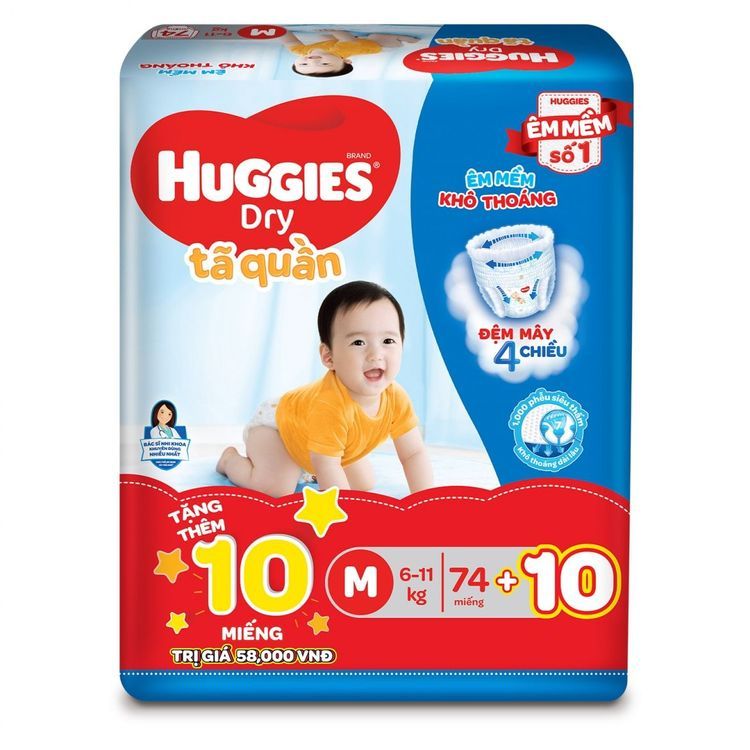 No. 4 - Tã Quần Huggies - 1