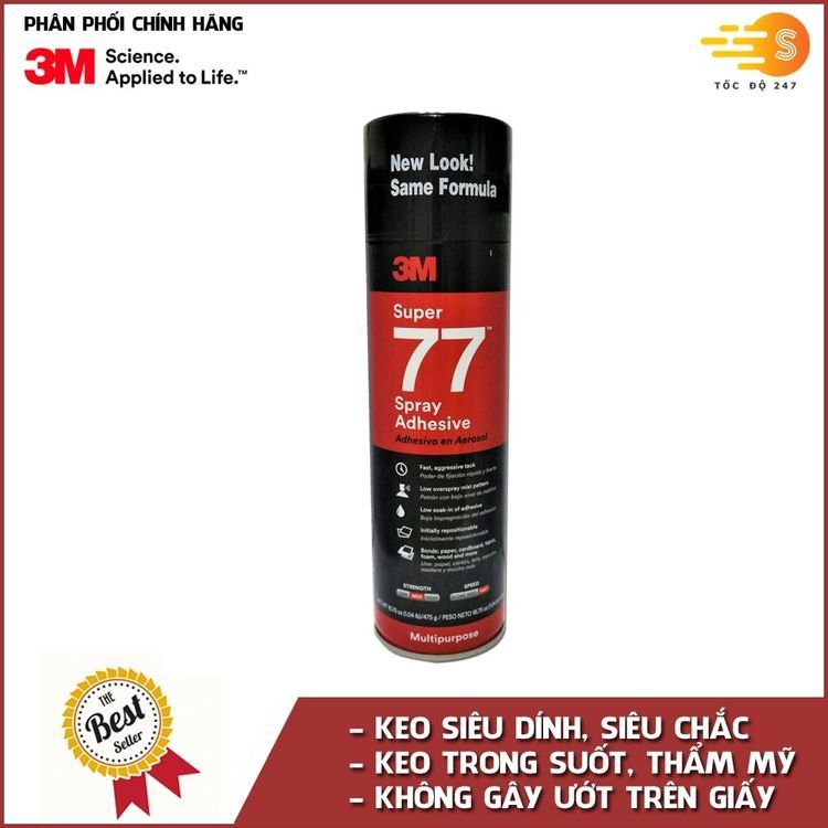 No. 8 - Keo Phun Xịt Đa Năng 3M Super 77 Spray Adhesive - 4