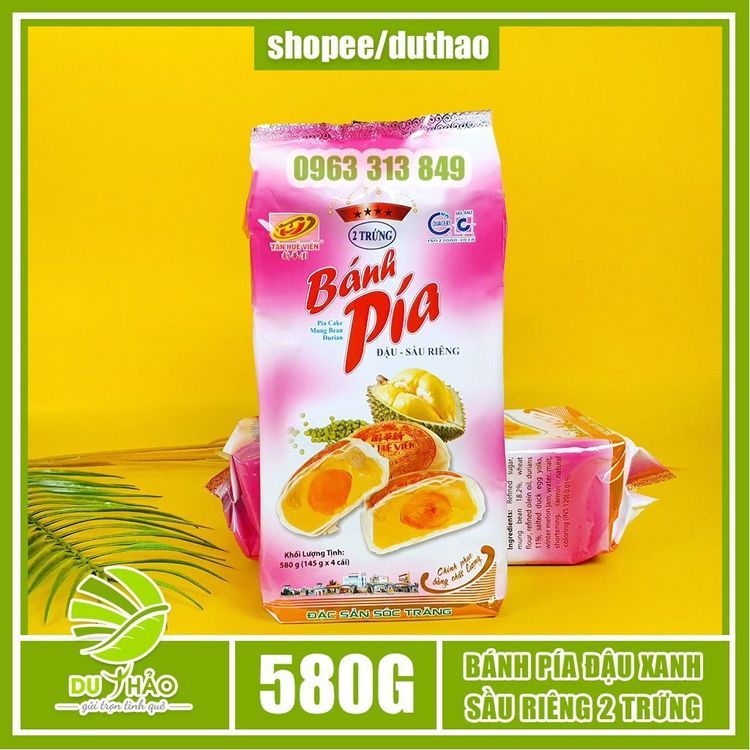 No. 3 - Bánh Pía 2 Trứng Đậu Xanh Sầu Riêng - 1