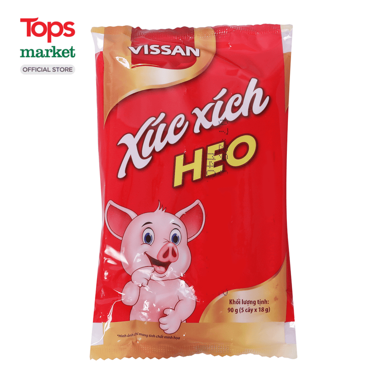 No. 6 - Xúc Xích Tiệt Trùng Heo Vissan 90g - 1