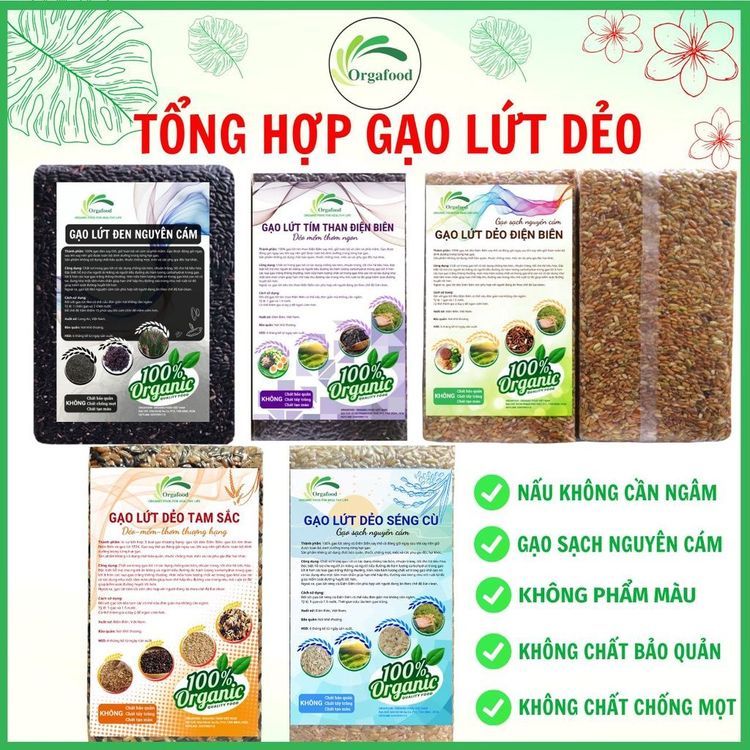 No. 4 - Gạo Lứt Dẻo Điện Biên Orgafood - 1