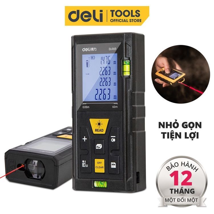 No. 7 - Thước Đo Laser DeliEDL4168 - 1