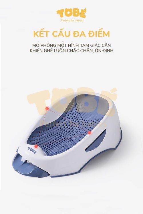 No. 4 - Ghế Tắm Cao Su Non BiBa MS 2100 - 2