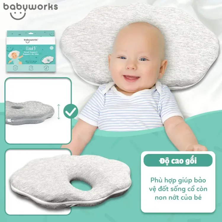 No. 6 - Gối Chống Bẹp Đầu Babyworks Cloud 9 - 4