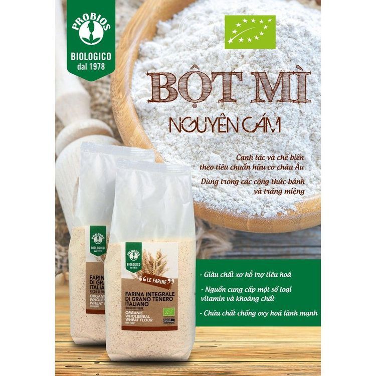 No. 4 - Bột Mì Nguyên Cám Hữu Cơ CAMPI BIO - 2