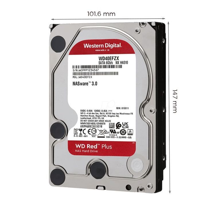 No. 4 - Ổ Cứng HDD WD RedWD40EFZX - 2