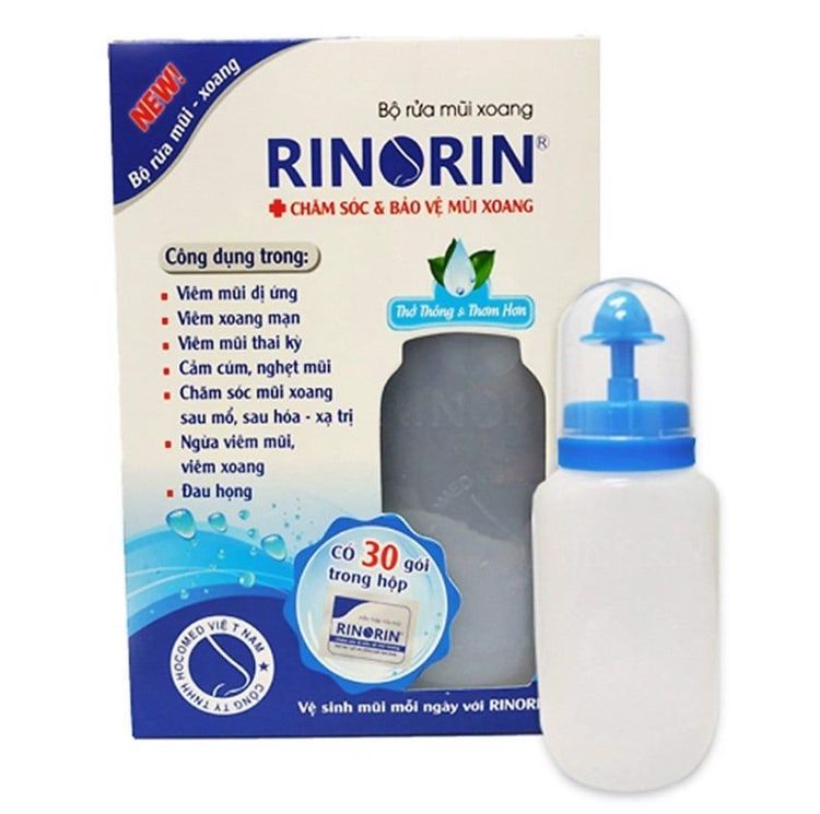 No. 5 - Dụng Cụ Rửa Mũi RinoRin + 10 Gói Muối Biển - 1